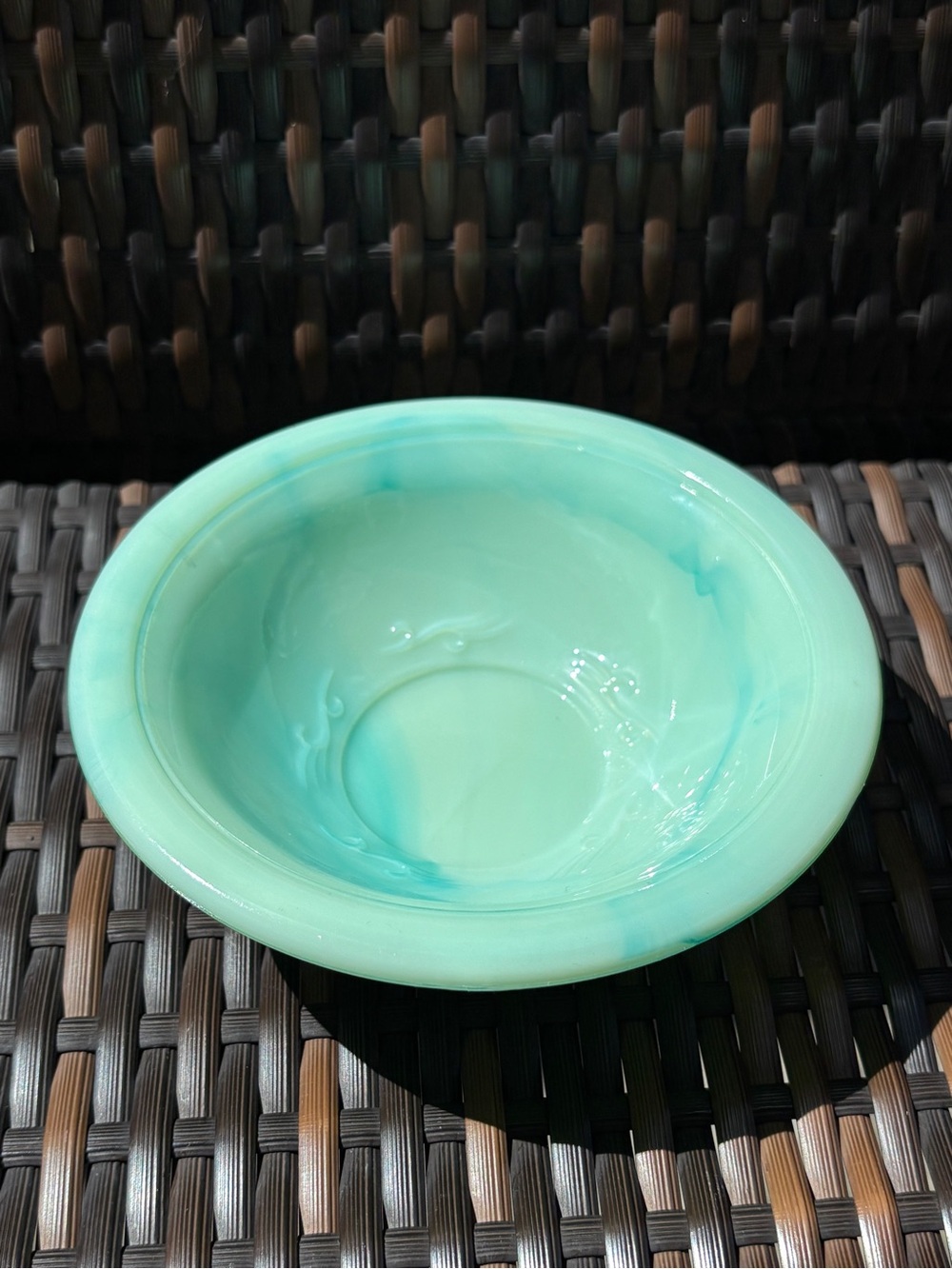 Vintage Avon Jadeite Milk Glass Bowl